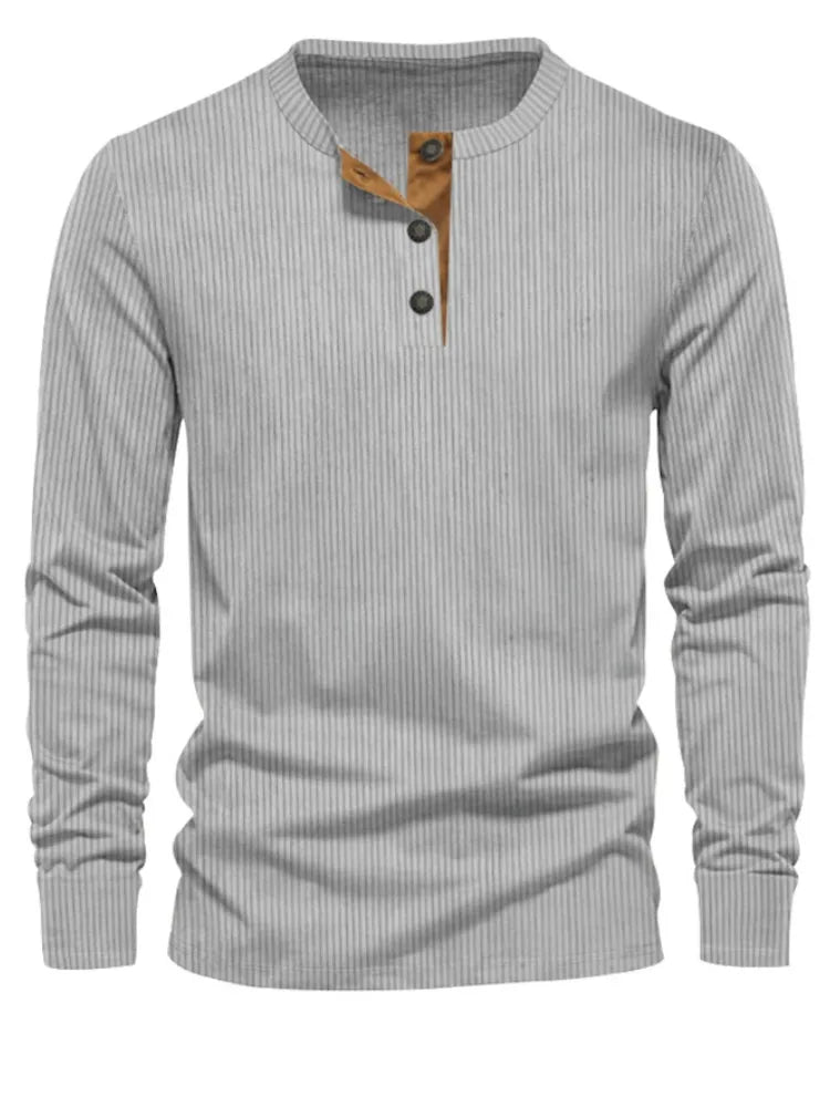 Alpenfeld | Klassisches Herren-Langarmshirt