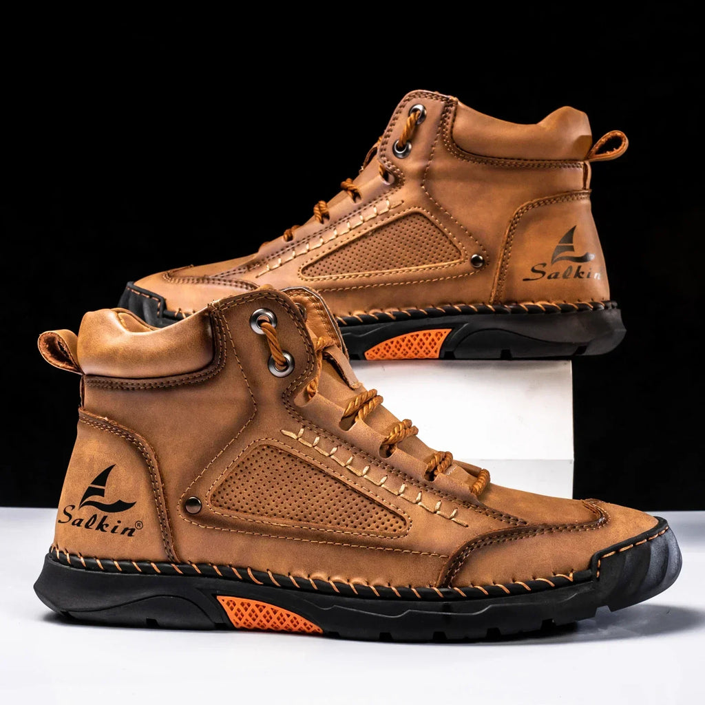 Alpenfeld | St. Moritz Leder High Top Schuhe