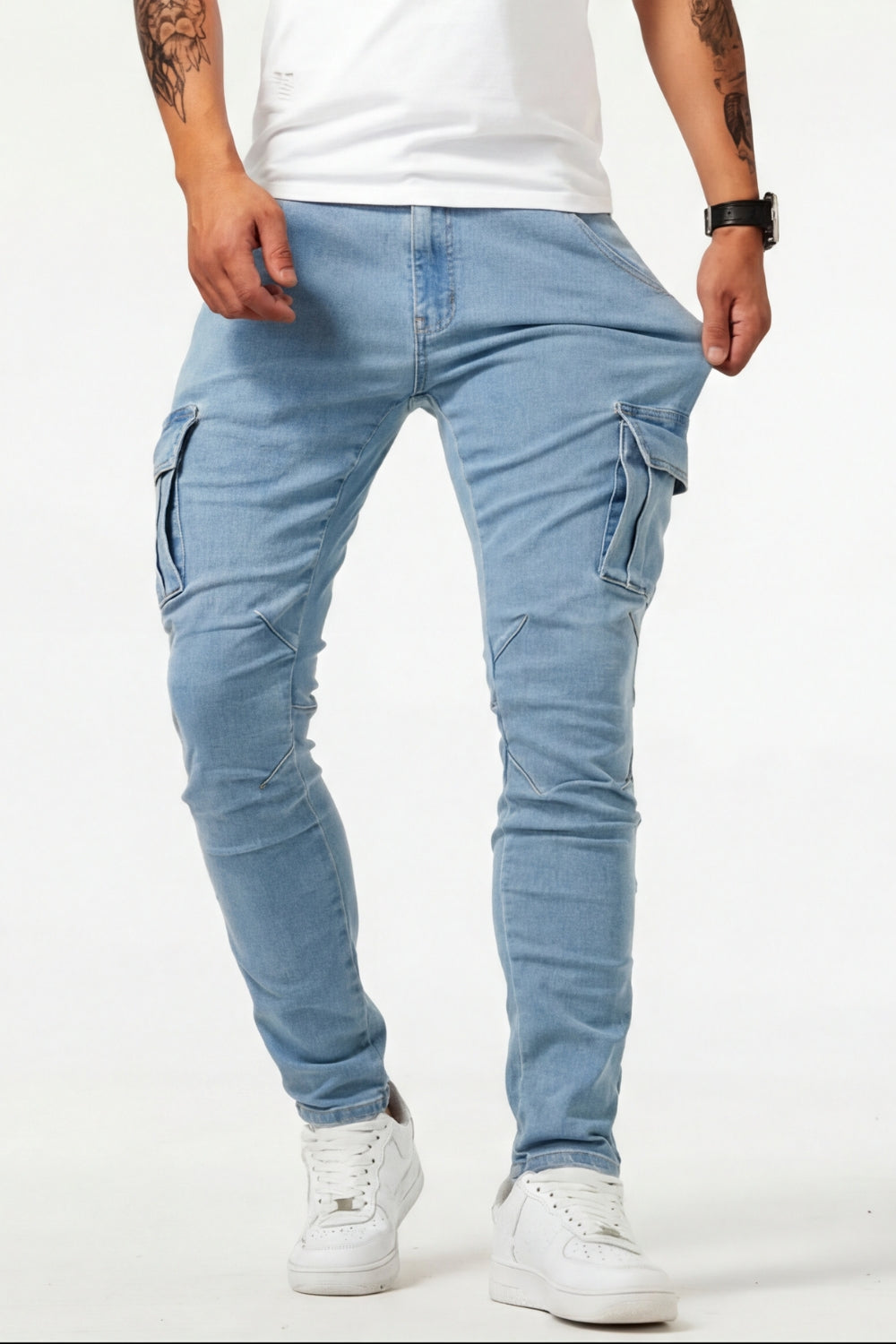 Sommerfeld | Elastische Cargo Jeans für Herren  (1 kaufen, 1 GRATIS dazu)