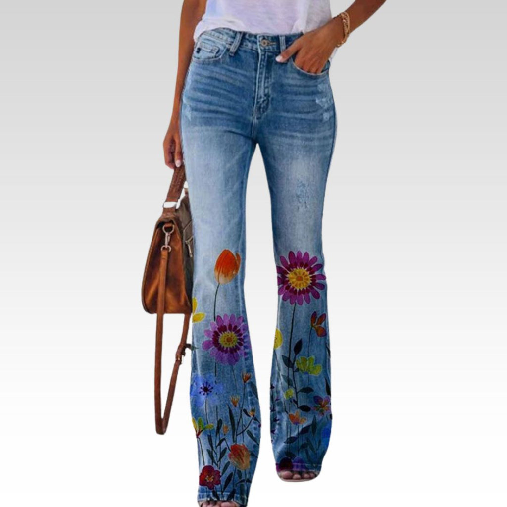 Alpenfeld | Jeans mit hoher Taille und Schlag