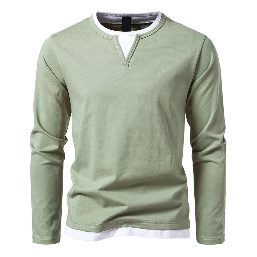Alpenfeld | Langärmeliges Baumwoll-T-Shirt