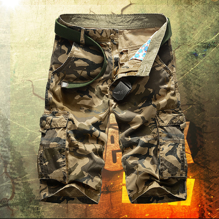 Sommerfeld | Lässige Baumwoll Camouflage Herren Shorts (1 kaufen, 1 GRATIS dazu)