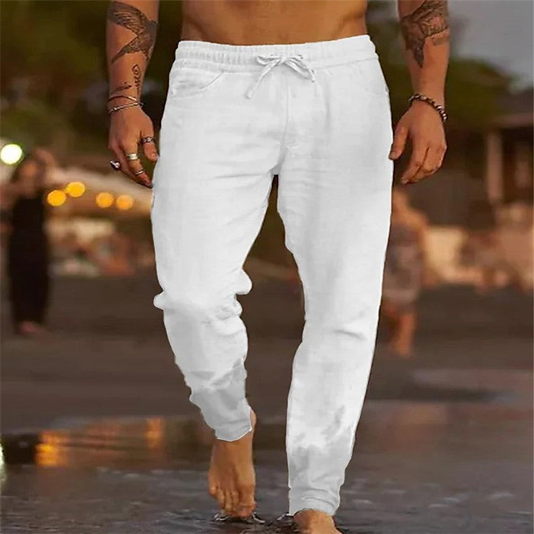 Alpenfeld | Lässige Herren Strandhose aus Baumwolle