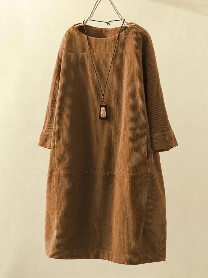 Velvra™ - Gemütliche Vintage Cord Tunika