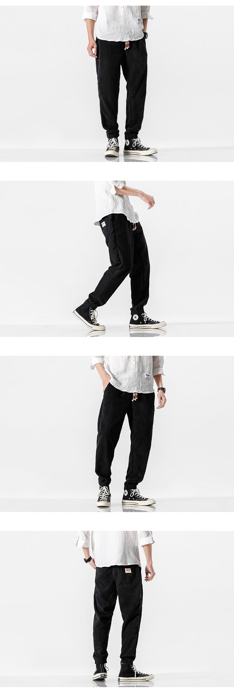 Alpenfeld | Herren Cordhose Jogger – Lockerer Schnitt, Kordelzugbund