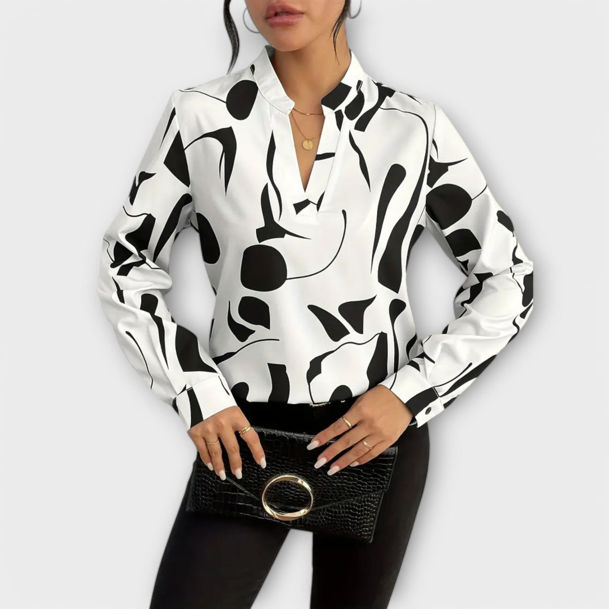 Zaylith | Elegante V-Ausschnitt-Bluse