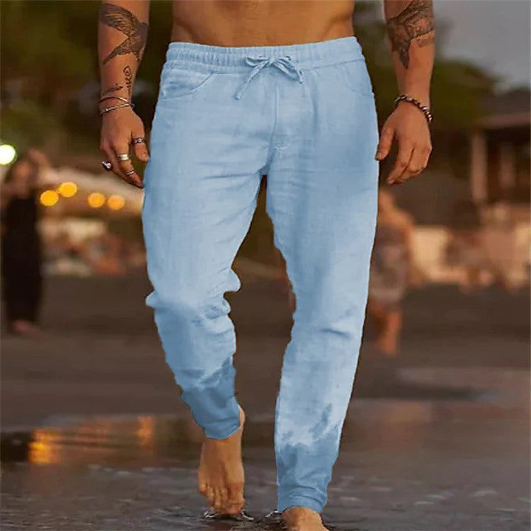 Alpenfeld | Lässige Herren Strandhose aus Baumwolle