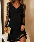 Peby™ - Elegantes A-Linien-Kleid mit Spitze