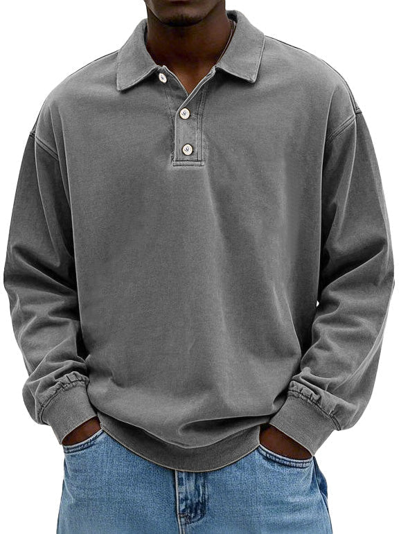 Alpenfeld | Lässiges langärmeliges Herren-Polo