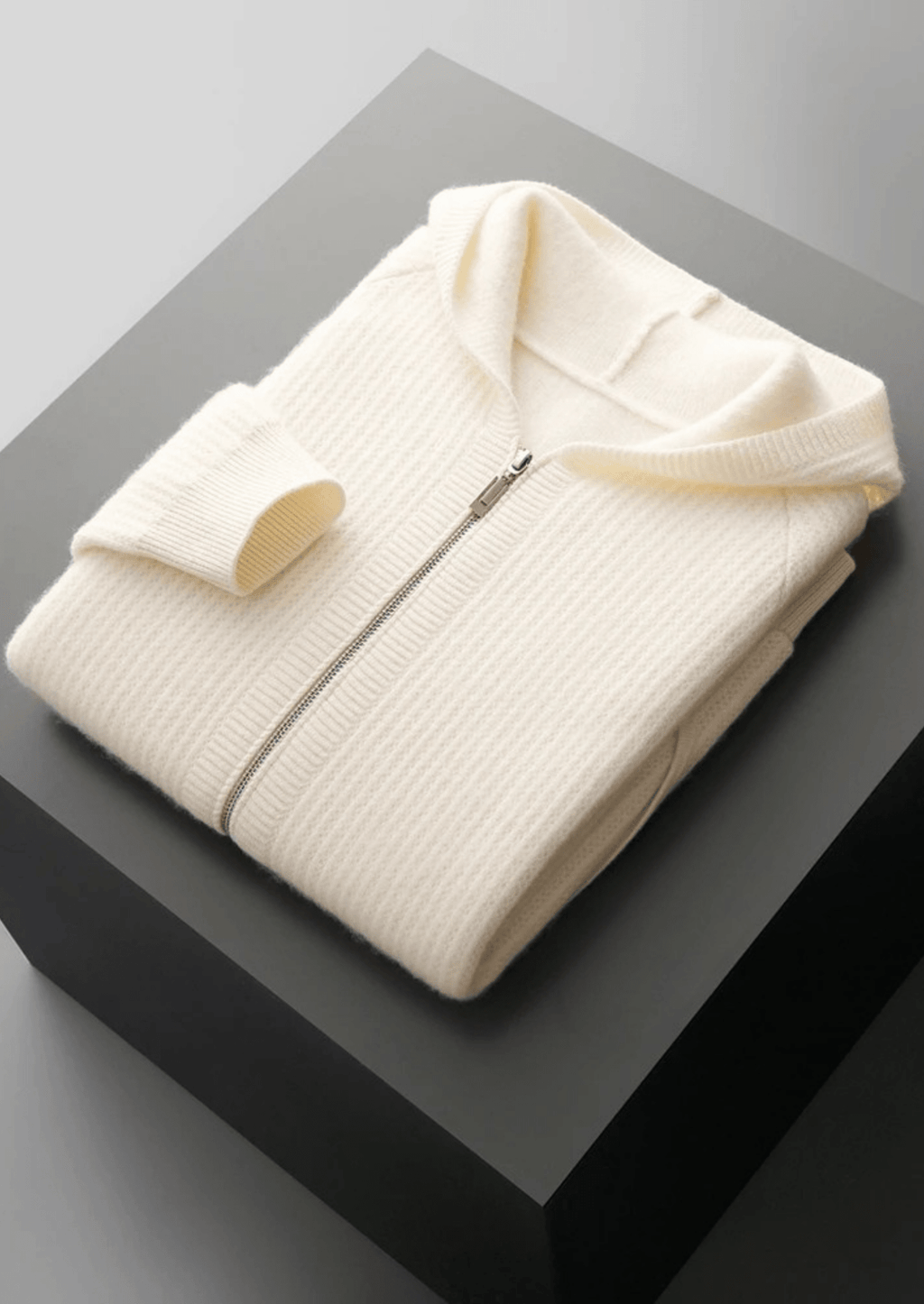 Alpenfeld | Merino Zip-Hoodie aus extra feiner Merinowolle