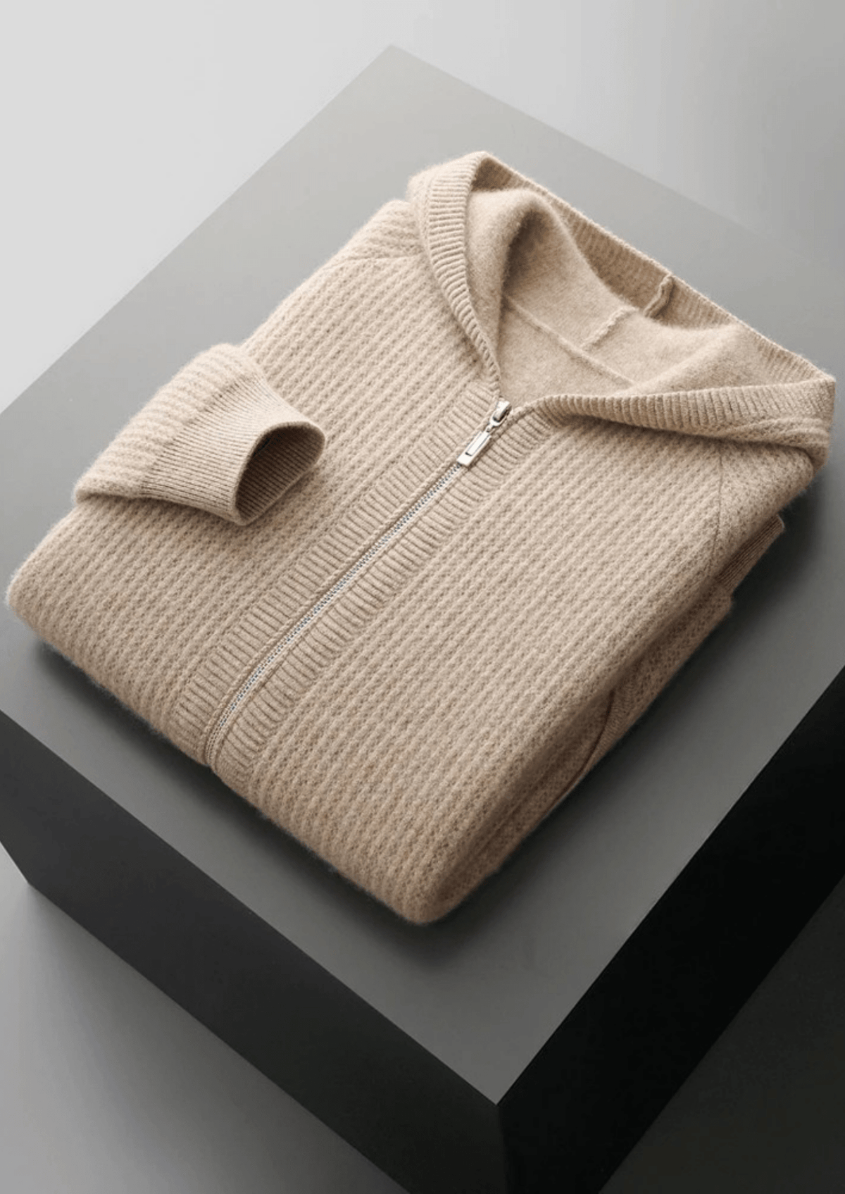 Alpenfeld | Merino Zip-Hoodie aus extra feiner Merinowolle