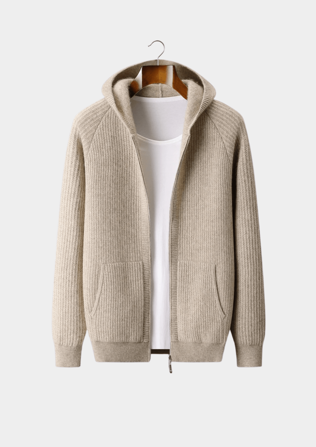 Alpenfeld | Merino Zip-Hoodie aus extra feiner Merinowolle