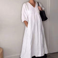 Willia™ – Bequemes, schickes Kleid mit V-Ausschnitt