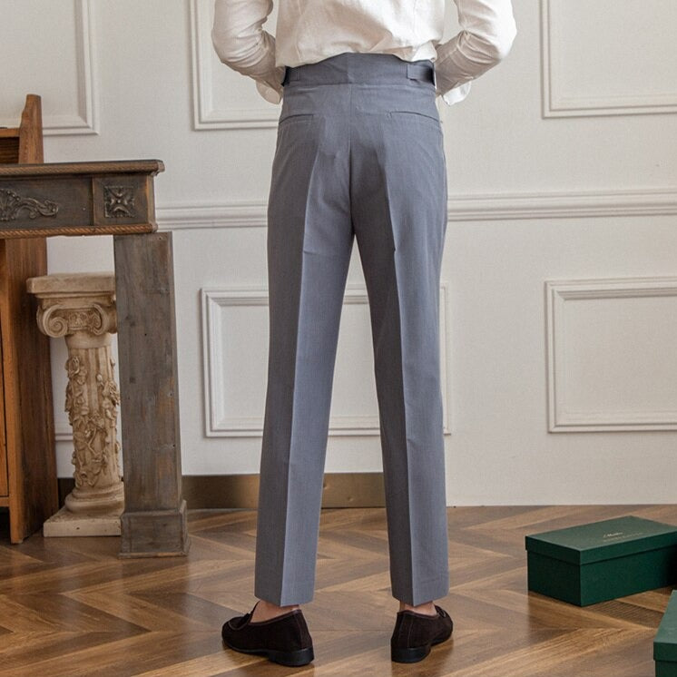Alpenfeld | Ellis - Klassische Hose Mit Hoher Taille Und Schnallenverschluss Für Herren